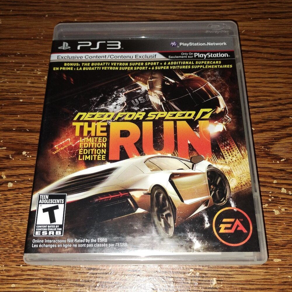 Need For Speed: The Run Limited Edition (Sony PlayStation 3, PS3, 2011) Complete